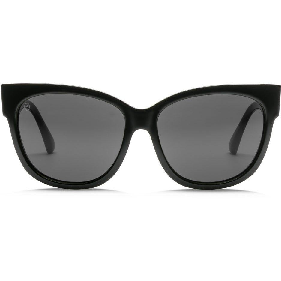 Electric Palm Sunglasses - Gloss Black / Grey Polarized