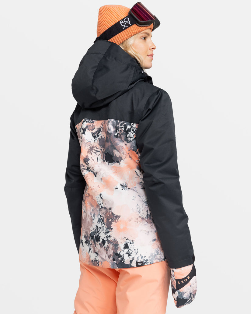 Roxy Jetty Block Snow Jacket - Peach Pink Dreamy Picture