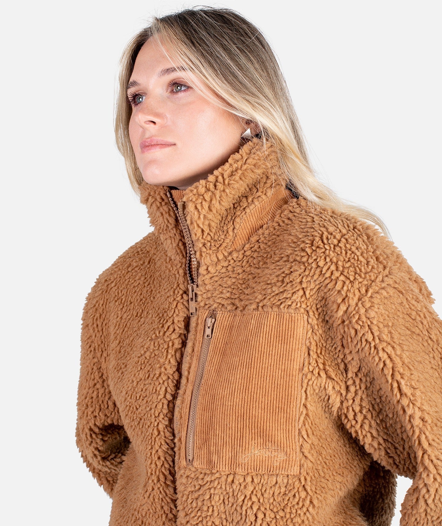 Jetty Cedar Hi Pile Fleece Jacket