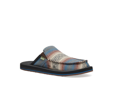 Sanuk Mens Sanuk Sidewalk Surfer® Rug Slip-On Casual Shoe - Black /  Multicolor